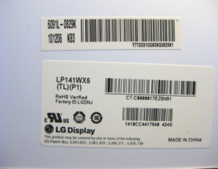 Original LP141WX5-TLP1 LG Screen Panel 14.1" 1280*800 LP141WX5-TLP1 LCD Display